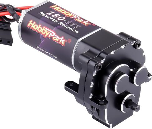HobbyPark Assembly Set 180 Brushed Motor w/Pinion and Transmission Gearbox with Gears for TRX4M Upgrades Parts (50T) in Saudi Arabia