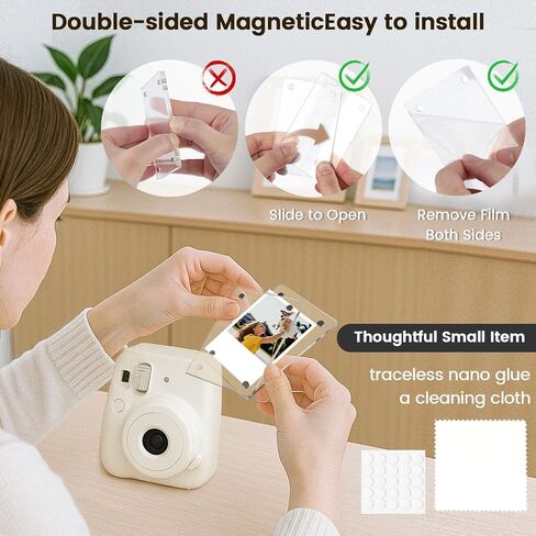 إطارات صور MODESTAR 4 × 6 لثلاجة 4 حزمة ، إطارات مغناطيسية للثلاجة الأكريليك لمكتب بطاقة بريدي in Saudi Arabia