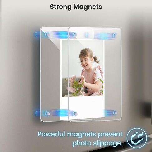 إطارات صور MODESTAR 4 × 6 لثلاجة 4 حزمة ، إطارات مغناطيسية للثلاجة الأكريليك لمكتب بطاقة بريدي in Saudi Arabia
