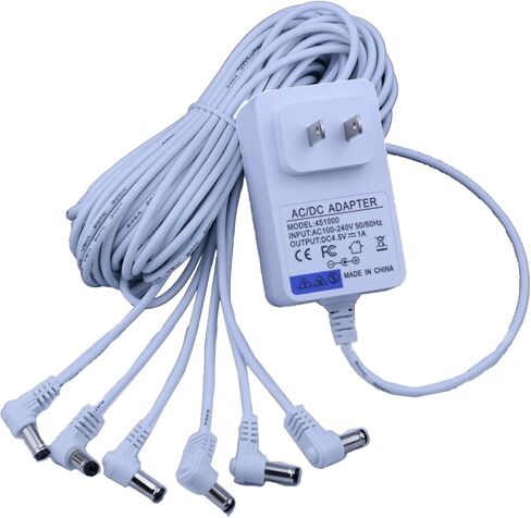 محول الطاقة AC/DC 4.5V متوافق مع ملحق Lemax المضاءة 74707 74295 84428 94565 Lemax Halloween Christmas Christmas Decordations Micro Lighting Decore (6 مخرجات) in Kuwait