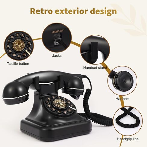 Audio Guest Book Wedding Phone, Audio Guest Book Record Customized Audio Messages Guest Book Alternatives Classic Retro Phone for Parties Birthdays Rentals Confessions Special Occasions (White) in Saudi Arabia