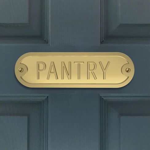 Franklin Brass Derby Door Sign Plaque Interior Door Plaque بالذهب HHIDPB-BRG-U in Kuwait