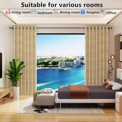 2 Pack Curtain Rods 18-58 inch, for Window 48 Inch, Adjustable Length Heavy Duty Diameter 7/8 inch, Modern Finials, Black in Kuwait