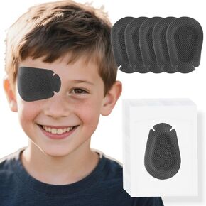 20 Pcs Adhesive Eye Patches for Adults, Medical Eye Patch Disposable Breathable Eyepatch for Amblyopia Lazy Eye Latex Free Adhesive Bandages for Adults, Regular Size 3.3×2.3 inches, Nude Color in Kuwait
