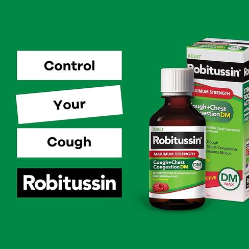 Robitussin البالغ أقصى قوة السعال + احتقان الصدر DM Max (8 fl. أوقية in Kuwait