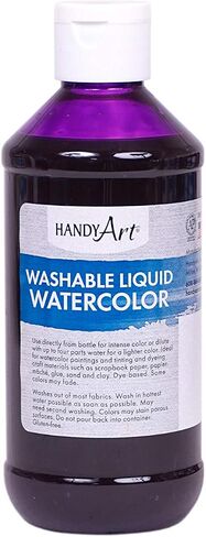 Handy Art Washable Liquid Watercolor 8 ounce, Metallic Silver in Saudi Arabia