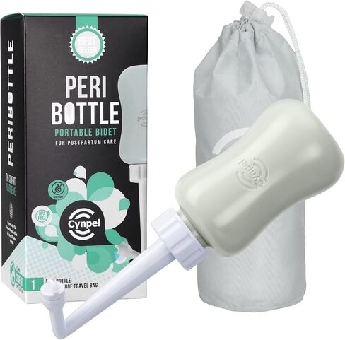 Peri Bottle - Postpartum and Perineal Care - Portable Travel Bidet Sprayer for Women or Men - Handheld Jet Spray Bottle for Toilet - New Mom After Birth Recovery Essentials in Saudi Arabia