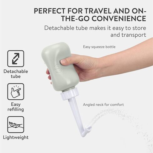 Peri Bottle - Postpartum and Perineal Care - Portable Travel Bidet Sprayer for Women or Men - Handheld Jet Spray Bottle for Toilet - New Mom After Birth Recovery Essentials in Saudi Arabia