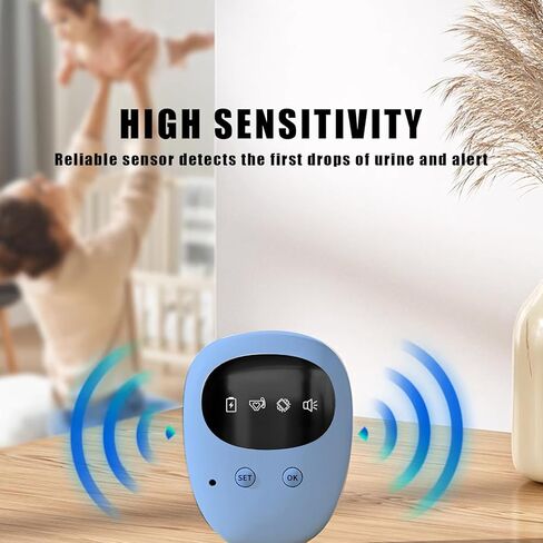 إنذار نخول لاسلكي للبنين والبنات ، USB قابلة لإعادة الشحن ، 3 أوضاع عمل ، إنذار التبول للأطفال ، الأزرق in Kuwait