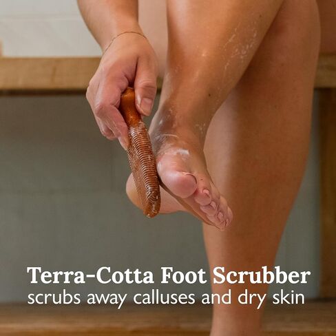 طقم مزيل الشجرة الشجرة المزيل - 40 ٪ من كريمة اليوريا و terra -cotta الخفاف المصنوعة يدويًا للأقدام - مزيل الكالس للقدمين مع زبدة الشيا والألو in Kuwait