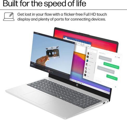 HP 2023 15'' FHD IPS Laptop, Windows 11, Intel Pentium Processor Up to 3.10GHz, 4GB RAM, 256GB SSD, HDMI, Super-Fast 6th Gen WiFi (Renewed) in Saudi Arabia