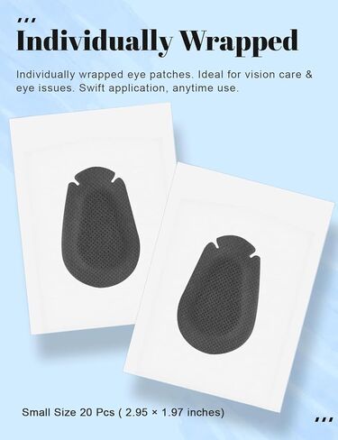 20 Pcs Adhesive Eye Patches for Adults, Medical Eye Patch Disposable Breathable Eyepatch for Amblyopia Lazy Eye Latex Free Adhesive Bandages for Adults, Regular Size 3.3×2.3 inches, Nude Color in Kuwait