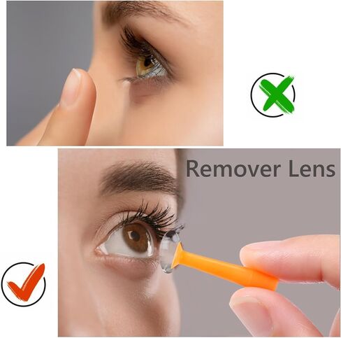 12 Pack Hard Contact Lens Remover for RGP and Scleral Lenses, Eye Plungers Suction Cup Removal Tool in Kuwait