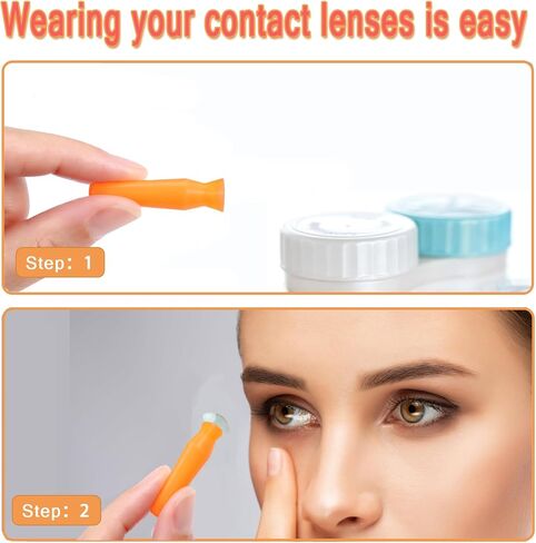 8 أداة إدراج عدسة Scleral Pack ، واتصالات إدراج غير متهمية للعدسات اللاصقة الصلبة ، و RGP و Lestthetic Eyes ، وحاوية فردية ، بأمان ، مريح ، برتقالي in Kuwait