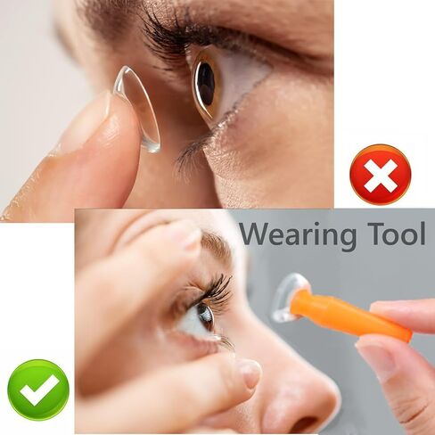 8 أداة إدراج عدسة Scleral Pack ، واتصالات إدراج غير متهمية للعدسات اللاصقة الصلبة ، و RGP و Lestthetic Eyes ، وحاوية فردية ، بأمان ، مريح ، برتقالي in Kuwait