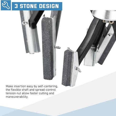 ATPEAM Engine Cylinder Hone Tool Adjustable Deglazer Set for Grinding Holes from 1-1/4" to 3-1/2" Diameter with Extra 3-Piece 2" Long Stones 220 Grit in Kuwait