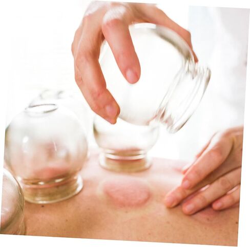 7-Piece Thickened Glass Cupping Set for Home Use Vacuum Massage Therapy Suction Cups for Body Relaxation and Pain Relief in Saudi Arabia