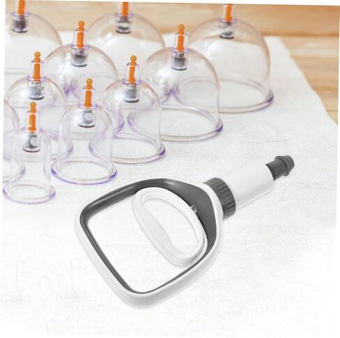 Hemoton Handheld Cupping Pump Pump Tool Manual Cupping Therapy Supply for Home Use Vacuum Pump للتدليك والإغاثة اثنين من تصميم الألوان in Saudi Arabia