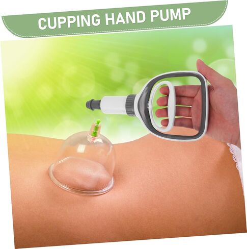 Hemoton Handheld Cupping Pump Pump Tool Manual Cupping Therapy Supply for Home Use Vacuum Pump للتدليك والإغاثة اثنين من تصميم الألوان in Saudi Arabia