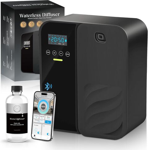 Hotel Scent Diffuser, House Scent Machine, 5000 Sq.Ft of Coverage, 500ml Large Capacity Aromatherapy Machine, Scent Diffusers for Home Large Room, Office Waterless Essential Oil Diffuser in Kuwait