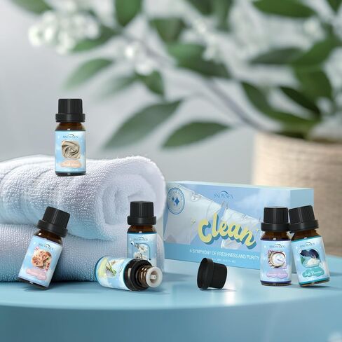 زيوت التوابل الأساسية للناشر للمنزل ، مجموعة زيت العطرية Snowsen - قرفة التفاح ، فطيرة القرع ، خبز الزنجبيل ، القهوة ، الفانيليا ، التوابل الحصاد ، مجموعة هدايا عطر الخريف in Kuwait