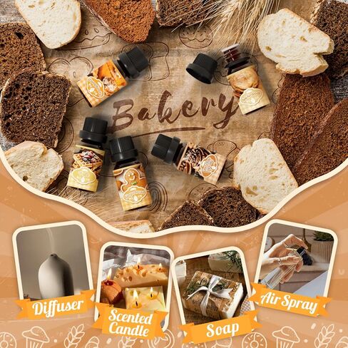 زيوت التوابل الأساسية للناشر للمنزل ، مجموعة زيت العطرية Snowsen - قرفة التفاح ، فطيرة القرع ، خبز الزنجبيل ، القهوة ، الفانيليا ، التوابل الحصاد ، مجموعة هدايا عطر الخريف in Kuwait