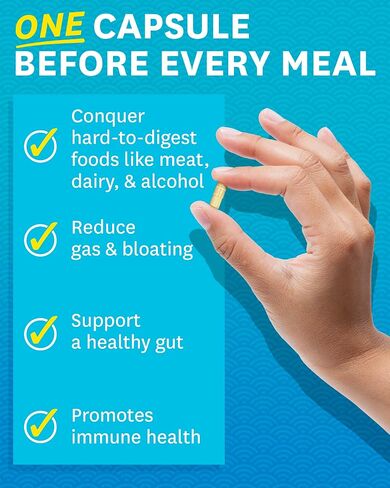 Zenwise Health Digestive Enzymes for Gut Health & Bloating Relief - Multi Enzymes Digestion Supplement with Probiotics, Bromelain & Papaya for Digestive Health Support - Men & Women - 180 Count in Kuwait
