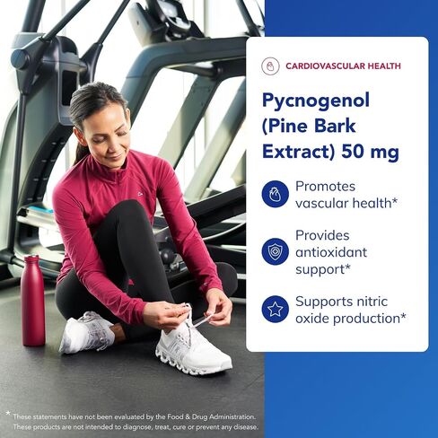 Pure Encapsulations Pycnogenol (Pine Bark Extract) 50 mg | Hypoallergenic Supplement to Support Cognitive Function and Cardiovascular Health | 60 Capsules in Saudi Arabia