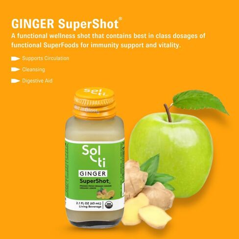 تساعد مشروب الخنجر الزنجبيل العضوي ، على المساعدة في استعادة العضلات ، وتداول ، وصحة الرئة ، والأطعمة الفائقة بواسطة SOL-TI ، ومزيج عصير البرتقالي والليمون ، و 12 حزمة (2.1 أوقية) in Kuwait