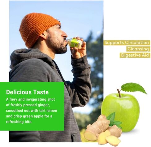 تساعد مشروب الخنجر الزنجبيل العضوي ، على المساعدة في استعادة العضلات ، وتداول ، وصحة الرئة ، والأطعمة الفائقة بواسطة SOL-TI ، ومزيج عصير البرتقالي والليمون ، و 12 حزمة (2.1 أوقية) in Kuwait