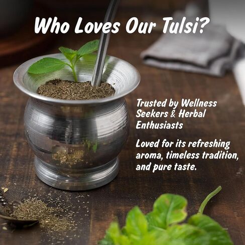 التوابل الملف الشخصي USDA Tulsi Indian Tulsi/Holy Basil Cut & Sifted ، 2 أوقية ، مختبر تم اختباره للمعادن الثقيلة ، Sanctum ، Albahaca Sagrada in Saudi Arabia