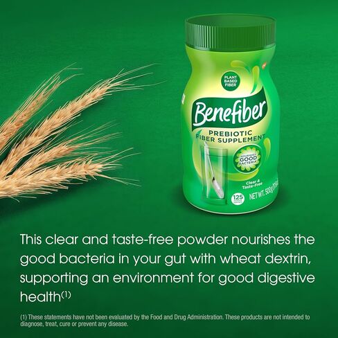 Benefiber Daily Prebiotic Fiber Supplement Powder for Digestive Health, Daily Fiber Powder, Unflavored - 62 Servings (8.7 Ounces) in Kuwait