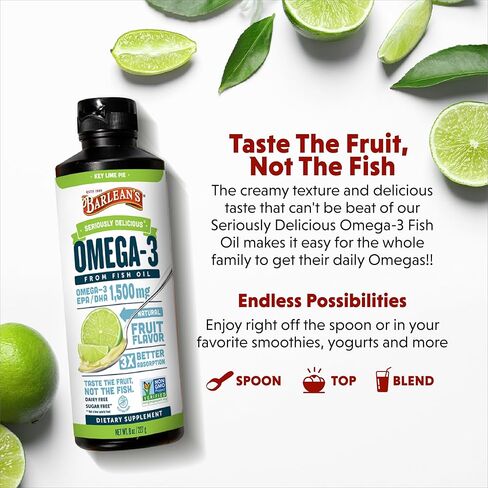 مانجو المانجو الخوخ أوميغا 3 ملحق سائل زيت السمك مع فيتامين د ، 1080 ملغ من حمض الدهون والدهون ، من النكهة النكهة والبوربلس للدماغ ، المفصل ، وصحة القلب ، 16 أوقية in Kuwait