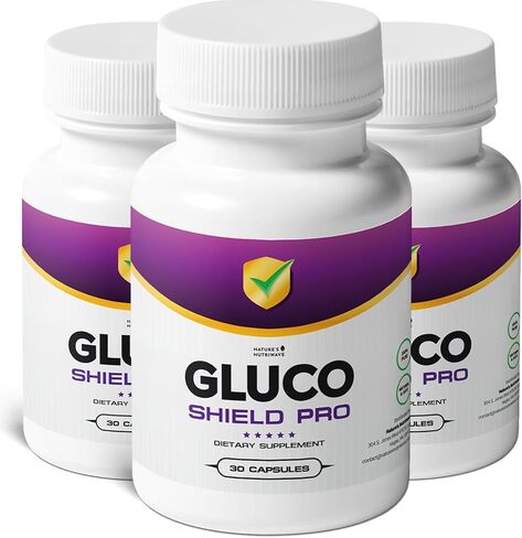Glucoshield Pro - مكمل طبيعي مع الفيتامينات B1 ، B2 ، B6 ، المغنيسيوم ، الزنك والكالسيوم | غير المعدلة وراثيا ، خالية من المنشطات ، سهلة الاستيلاء | صنع في الولايات المتحدة الأمريكية ، معتمد من GMP | 30 كبسولة ، 3 أشهر العرض in Kuwait