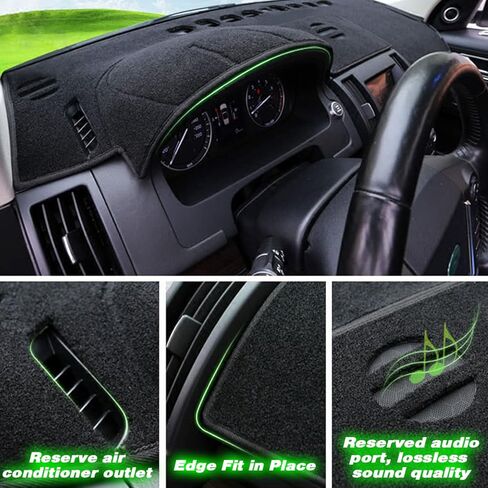 Car Dash Covers Fit for 2013 2014 2015 2016 2017 Honda Accord Flannel Nonslip Dashboard Cover Board Mat Sunshade No-Glare and Slip Pad Carpet Sunshield Protector - Color Grey in Saudi Arabia