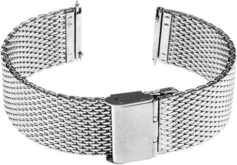 watch strap 16mm 18mm 20mm 22mm universal watchband quick release band mesh stainless steel wrist belt bracelet black in Saudi Arabia