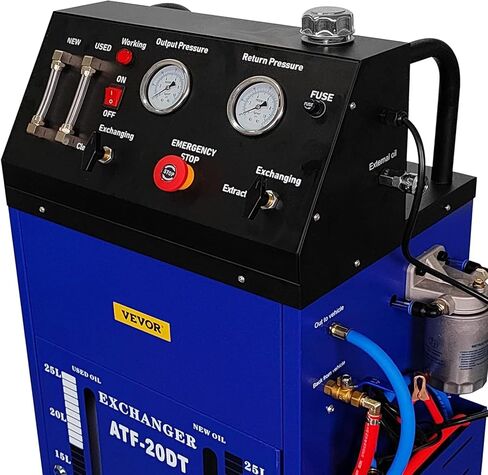 VEVOR Flush Machine DC12V 0-60PSI, Automatic Transmission Fluid Exchanger Heavy Duty Transmission Flush Machine for Small Gasoline Motor Car and Diesel Vehicle in Saudi Arabia