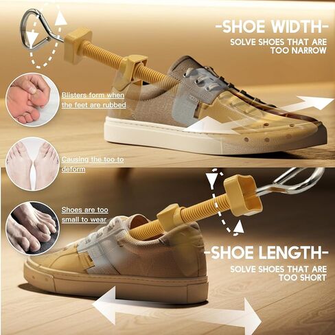 eachway Shoe Stretcher Women and Men,Premium Shoe Expander Widener Adjustable Length & Width for Wide Feet in Kuwait