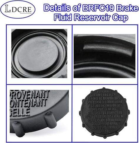 BRFC19 BRAKE SILID CAPERIR استبدال CAP FORD For F-150 2015-2019 ، Expedition 2018-2021 ، LINCOLN ، NAVIGATOR 2018-2021 ، Motorcraft ، Master Cylinder Cap استبدال FL3Z-2162-A FL3Z216A in Saudi Arabia