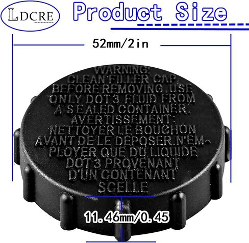 BRFC19 BRAKE SILID CAPERIR استبدال CAP FORD For F-150 2015-2019 ، Expedition 2018-2021 ، LINCOLN ، NAVIGATOR 2018-2021 ، Motorcraft ، Master Cylinder Cap استبدال FL3Z-2162-A FL3Z216A in Saudi Arabia