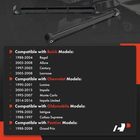 A-Premium 2 x Rear Suspension Trailing Arm, Compatible with Chevrolet Impala Limited, Lumina, Monte Carlo & Buick Lacrosse, Regal, Allure, Century & Oldsmobile Cutlass Supreme, Intrigue & Pontiac in Saudi Arabia