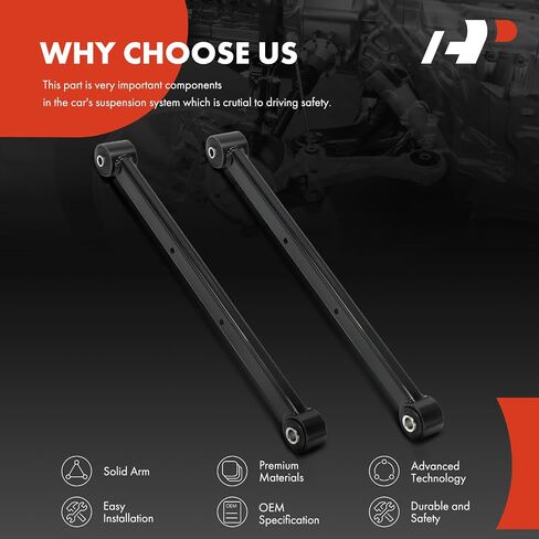 A-Premium 2 x Rear Suspension Trailing Arm, Compatible with Chevrolet Impala Limited, Lumina, Monte Carlo & Buick Lacrosse, Regal, Allure, Century & Oldsmobile Cutlass Supreme, Intrigue & Pontiac in Saudi Arabia