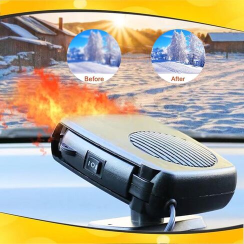 سخان سيارة للسيارة ، سخان سيارة محمول 12 فولت 200 واط الذي يتوصيل بأفتحان السجائر-360 درجة مئوية قابلة للتعديل لزجاجات السيارة ، 2 في 1 في 1 مروحة التبريد للسيارة ، RV ، سيارات الدفع الرباعي ، سيارات الدفع الرباعي ، سيارات الدفع الرباعي in Kuwait