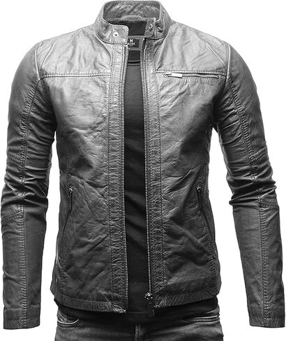 Timeless Sheepskin Suede Real Leather Jacket with Modern Touches - BK-2337 in Saudi Arabia