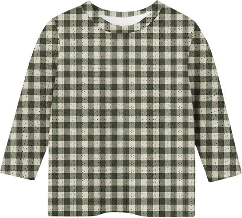 Cute Tops for Teen Girls Flowy 3/4 Sleeve Round Neck Graphic Blouses Oversized Tops Summer Kids Clothes in Saudi Arabia
