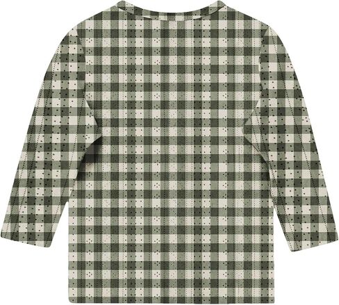 Cute Tops for Teen Girls Flowy 3/4 Sleeve Round Neck Graphic Blouses Oversized Tops Summer Kids Clothes in Saudi Arabia