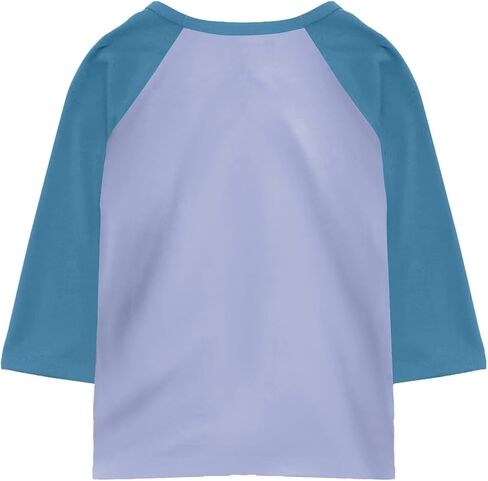 Shirts for Girls 3/4 Sleeve Crew Neck Graphic Blouses Athletic Elbow Sleeve Tops Summer Curved Hem Kids Clothes in Saudi Arabia