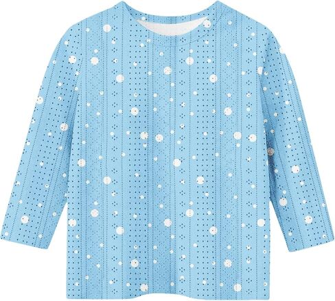 Cute Tops for Teen Girls Flowy 3/4 Sleeve Round Neck Graphic Blouses Oversized Tops Summer Kids Clothes in Saudi Arabia