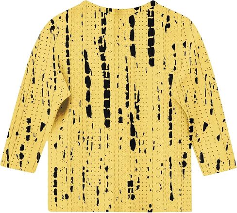 Cute Tops for Teen Girls Flowy 3/4 Sleeve Round Neck Graphic Blouses Oversized Tops Summer Kids Clothes in Saudi Arabia
