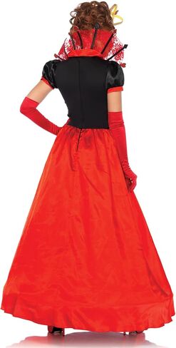 Leg Avenue Womens 2 PC Deluxe Queen of Hearts with Card Suit Ball Down ، Crown Crown Adult Size in Saudi Arabia